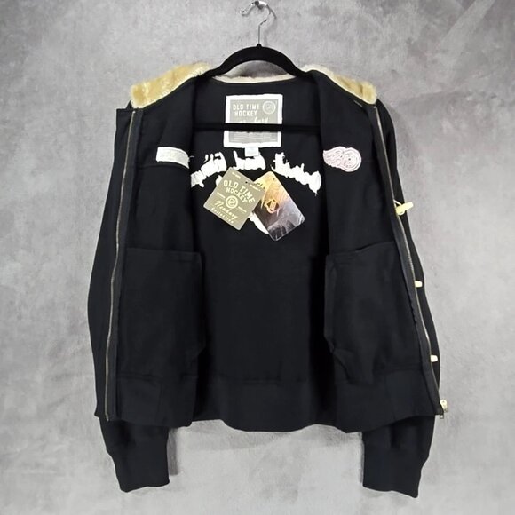 Detroit Red Wings Sewn Old Time Hockey Hoodie Sweatshirt Ladies Size Small - Picture 5 of 12